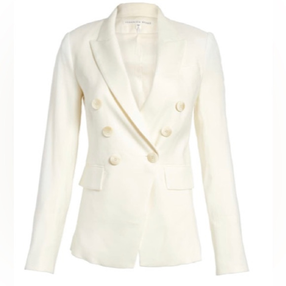 Veronica beard white miller Dickey blazer size 8